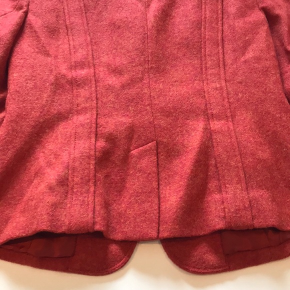 Talbots Wool 4P Blazer Jacket Burnt Orange Red - Picture 8 of 12